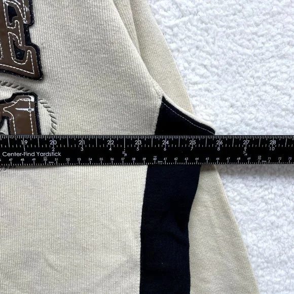 Y2K Vintage Southpole Sweater Mens XL Tan Beige Rib Knit Logo Skater Grunge - Picture 13 of 16